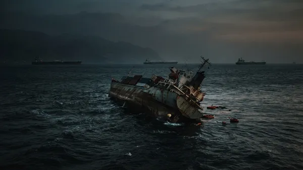 Singapore-Flagged Ship Sinks in Hormuz, but Others Keep Crossing the Route