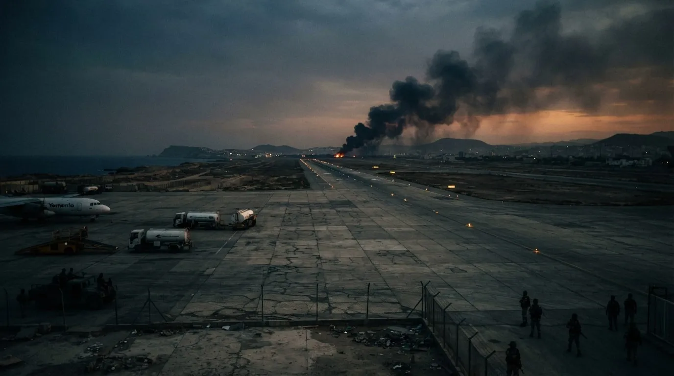 Houthis lanzan misiles contra el aeropuerto internacional de Adén