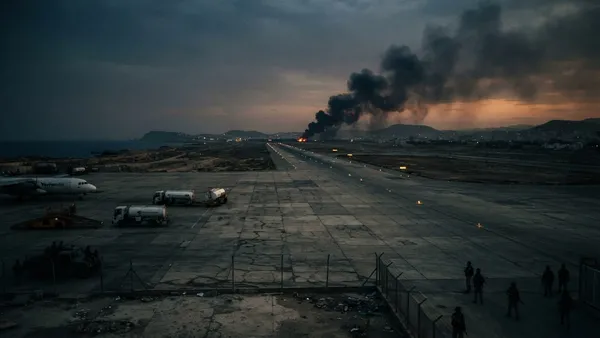 Houthis Fire Missiles at Aden International Airport